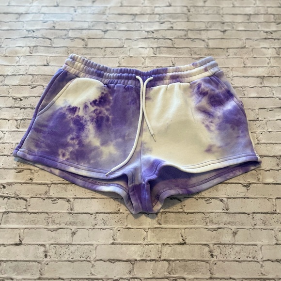 Refuge Athletics Purple Tie Dye 2 Piece Short Set Size Medium - Picture 10 of 15